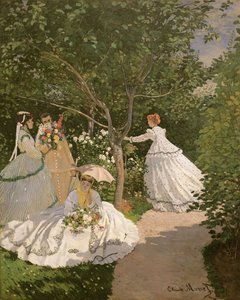 Mulheres no jardim, 1866